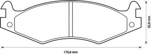 Imagine set placute frana,frana disc JURID 571424J