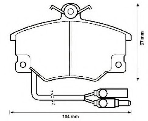 Imagine set placute frana,frana disc JURID 571452J