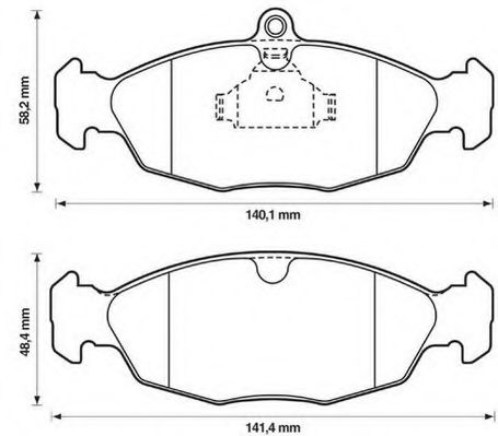 Imagine set placute frana,frana disc JURID 571492J-AS