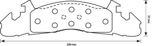 Imagine set placute frana,frana disc JURID 571517J