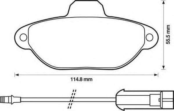 Imagine set placute frana,frana disc JURID 571523D