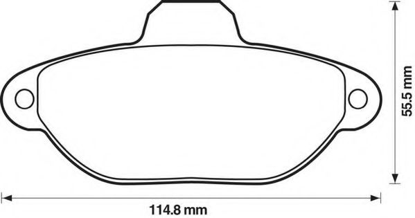 Imagine set placute frana,frana disc JURID 571528D