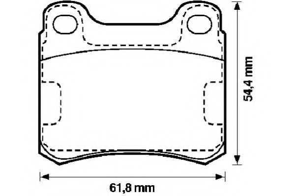 Imagine set placute frana,frana disc JURID 571555J