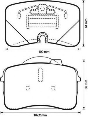 Imagine set placute frana,frana disc JURID 571562J