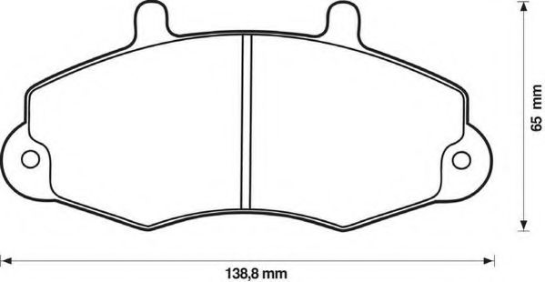 Imagine set placute frana,frana disc JURID 571745D