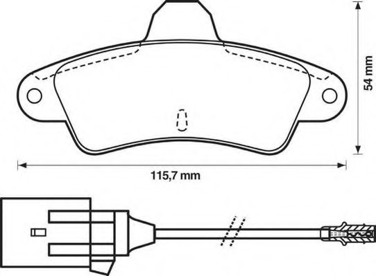 Imagine set placute frana,frana disc JURID 571755J