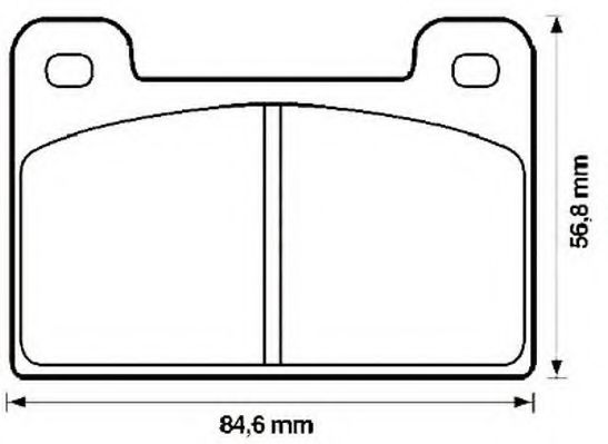 Imagine set placute frana,frana disc JURID 571823J