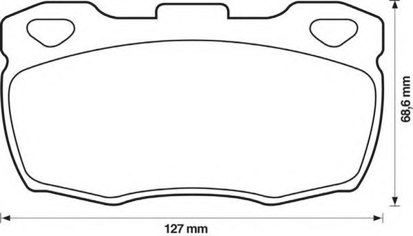 Imagine set placute frana,frana disc JURID 571827J