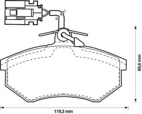 Imagine set placute frana,frana disc JURID 571856J