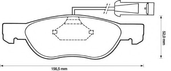 Imagine set placute frana,frana disc JURID 571883J