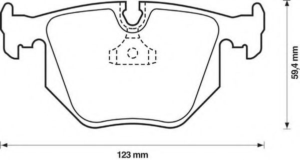 Imagine set placute frana,frana disc JURID 571918J-AS