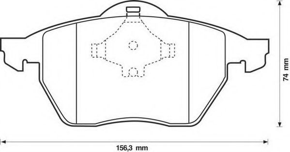 Imagine set placute frana,frana disc JURID 571935J