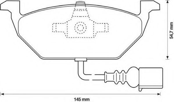 Imagine set placute frana,frana disc JURID 571971JC