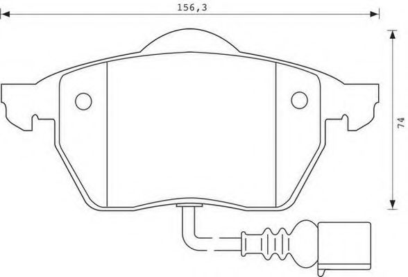 Imagine set placute frana,frana disc JURID 571984J