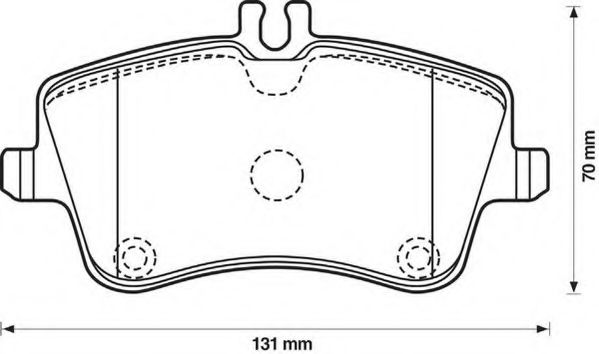 Imagine set placute frana,frana disc JURID 571987J