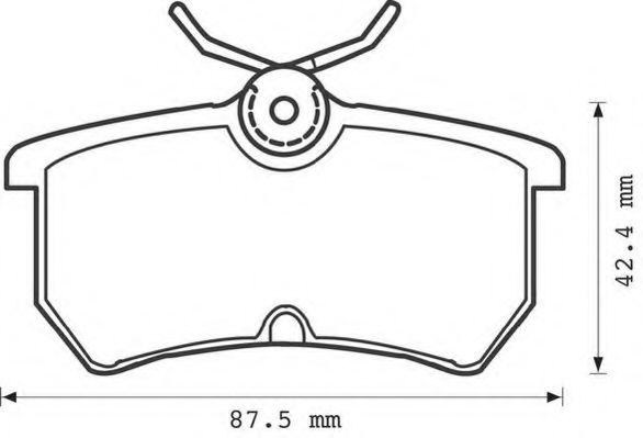 Imagine set placute frana,frana disc JURID 571998J