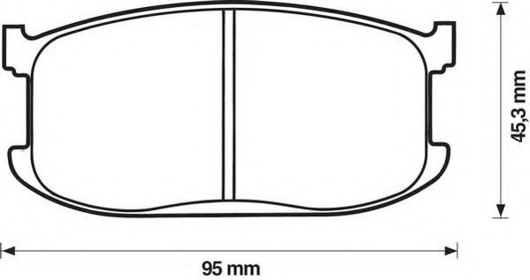 Imagine set placute frana,frana disc JURID 572149J