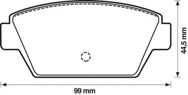 Imagine set placute frana,frana disc JURID 572159J