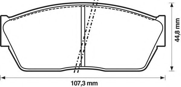 Imagine set placute frana,frana disc JURID 572180J