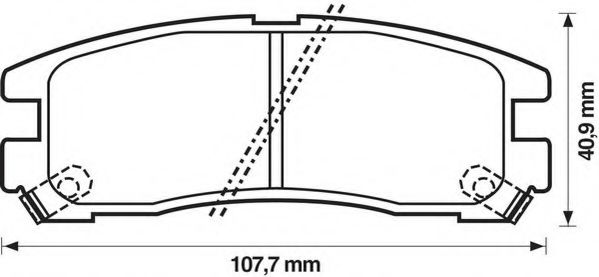 Imagine set placute frana,frana disc JURID 572186J