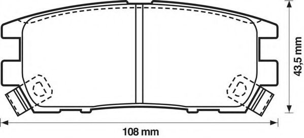 Imagine set placute frana,frana disc JURID 572200J