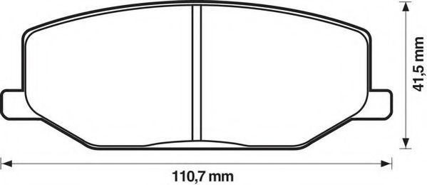 Imagine set placute frana,frana disc JURID 572226J