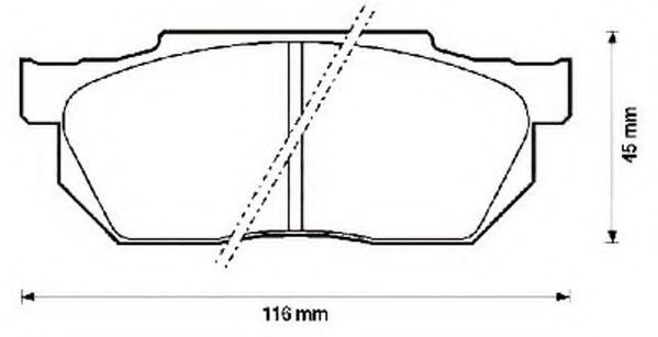 Imagine set placute frana,frana disc JURID 572237J