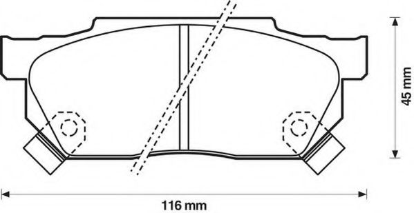 Imagine set placute frana,frana disc JURID 572238J