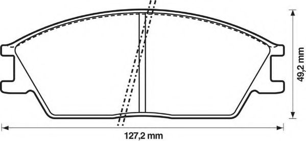 Imagine set placute frana,frana disc JURID 572268J