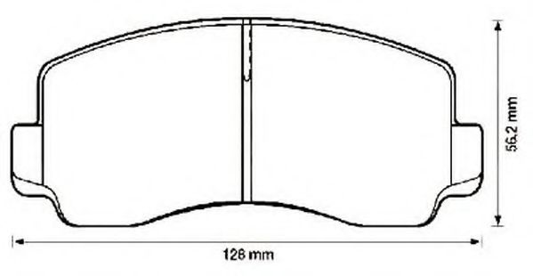 Imagine set placute frana,frana disc JURID 572302J