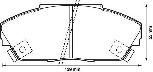 Imagine set placute frana,frana disc JURID 572308J