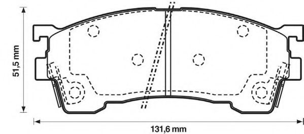 Imagine set placute frana,frana disc JURID 572325J