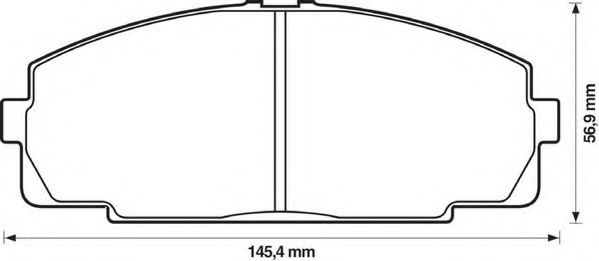 Imagine set placute frana,frana disc JURID 572367J