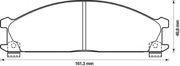 Imagine set placute frana,frana disc JURID 572373J