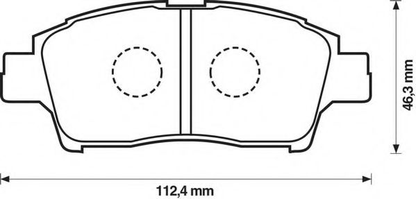 Imagine set placute frana,frana disc JURID 572404J