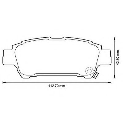 Imagine set placute frana,frana disc JURID 572512J