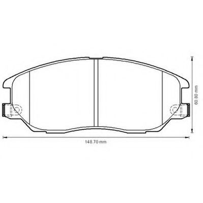 Imagine set placute frana,frana disc JURID 572518J