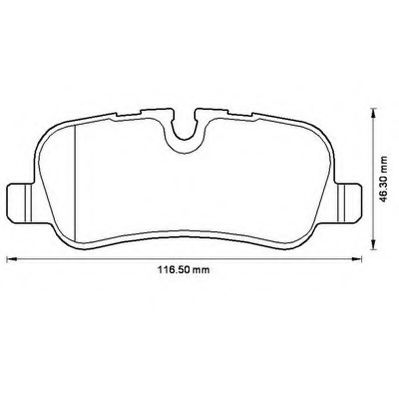 Imagine set placute frana,frana disc JURID 572522J