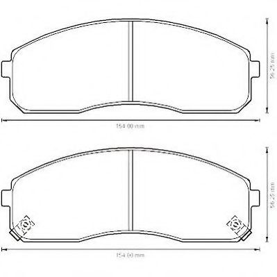 Imagine set placute frana,frana disc JURID 572532J