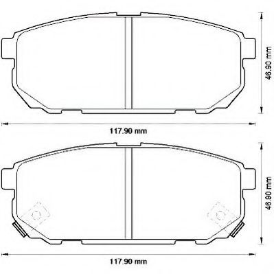 Imagine set placute frana,frana disc JURID 572549J