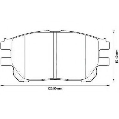 Imagine set placute frana,frana disc JURID 572554J