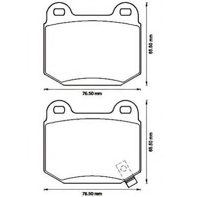 Imagine set placute frana,frana disc JURID 572558J