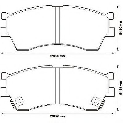 Imagine set placute frana,frana disc JURID 572560J