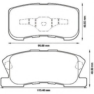 Imagine set placute frana,frana disc JURID 572565J