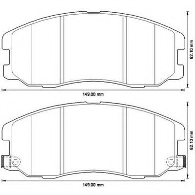 Imagine set placute frana,frana disc JURID 572570J