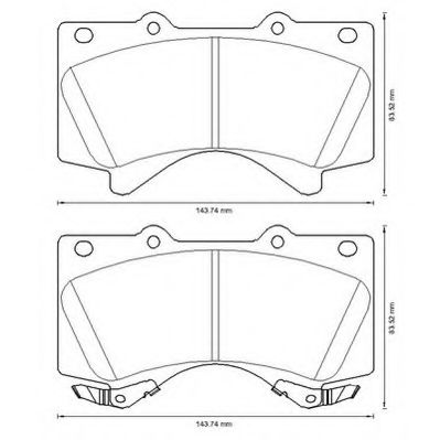 Imagine set placute frana,frana disc JURID 572599J