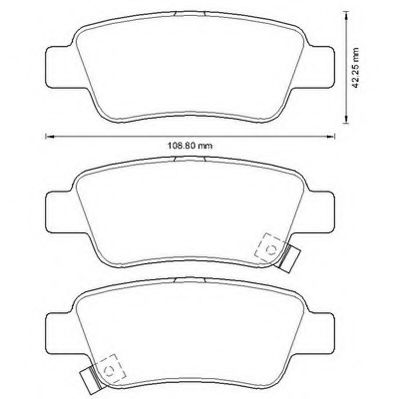 Imagine set placute frana,frana disc JURID 572606J