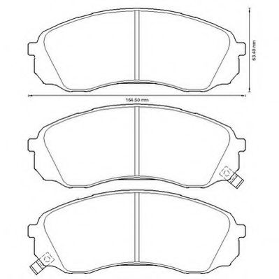 Imagine set placute frana,frana disc JURID 572619J