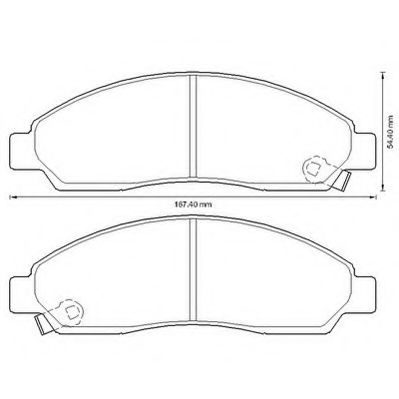 Imagine set placute frana,frana disc JURID 572643J