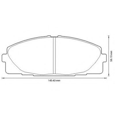 Imagine set placute frana,frana disc JURID 572650J